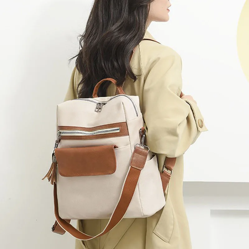 Women Anti-theft Design Backpack Casual Daypack Outdoor Female Rucksack Women Shoulder Travel Multi-function Bags Satchel