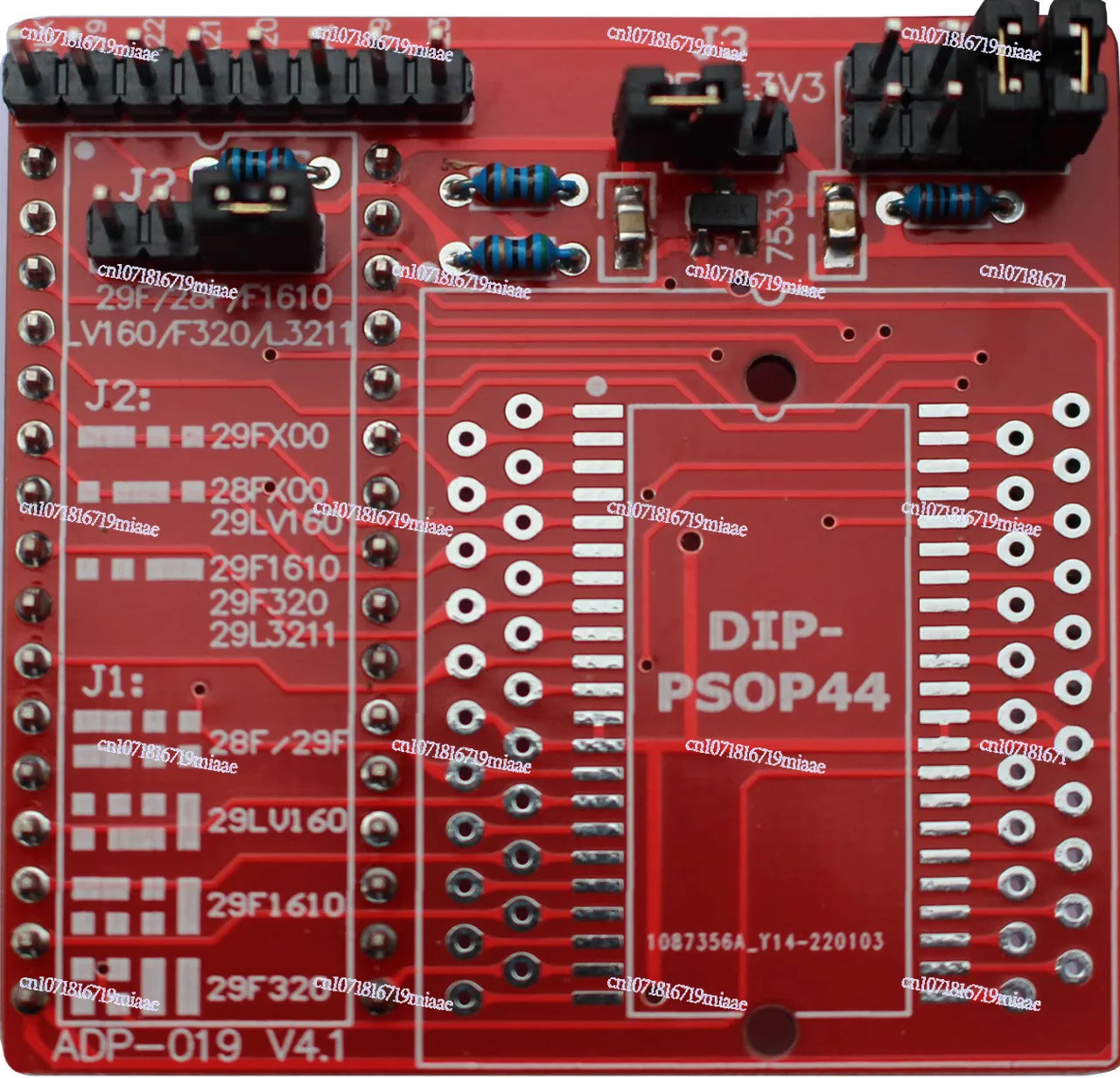 ADP-019V4 PSOP44 Adapter, 28/29F200/400/800/29LV160/1610/29LV3