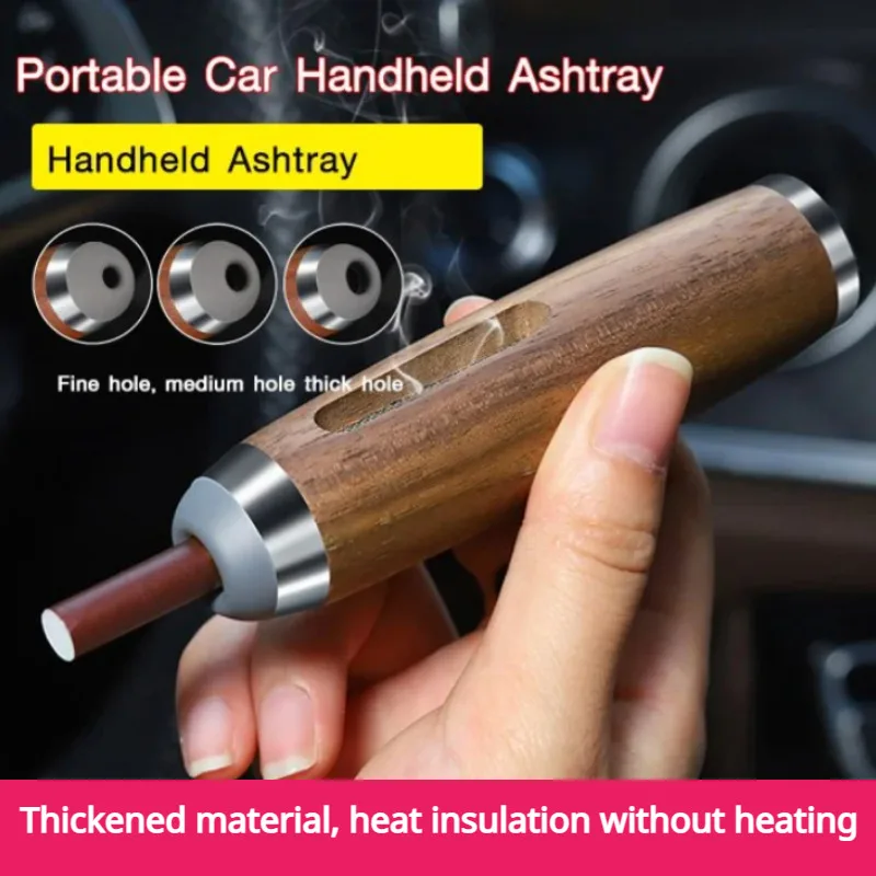 Car ashtray anti-smoke ash free popping does not fall off the ash smoking god driving cigarette mouth walnut cigarette cover