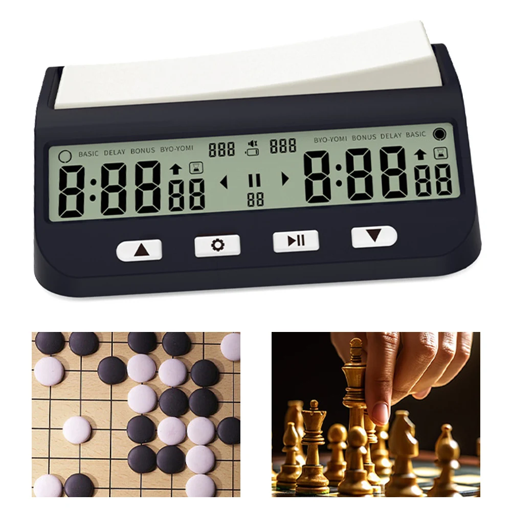 

Digital Chess Timer Large Seesaw Button Multi Mode Game Clock Stopwatch For International Chess Go Board Game Timing Accessories