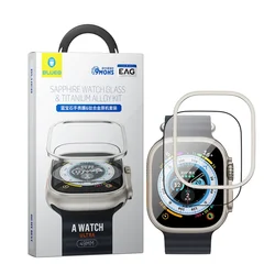 Blueo For Sapphire Apple Watch Ultra 2  Screen Protector And Titanium Alloy Frame For Apple Watch Ultra Screen Protector 49mm
