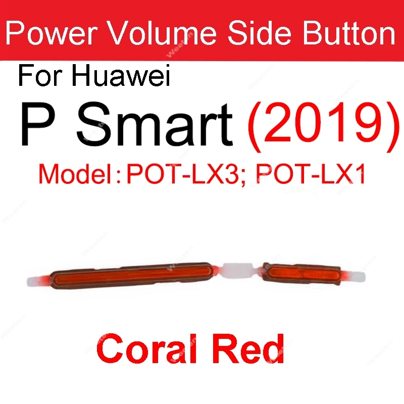Power Volume Side Button For Huawei P Smarts Plus P Smarts Z 2018 2019 On Off Power Volume Side key Switch Replacement Parts