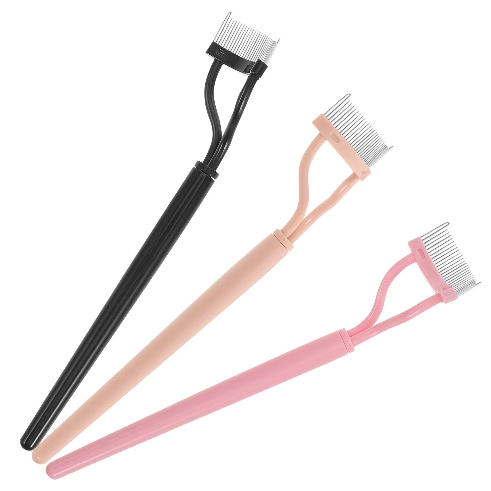 3 قطعة لاش مشط فاصل المعادن رمش فاصل لاش فرشاة مشط الماسكارا كلمب إزالة أداة الحاجب الاستمالة ملحق #5