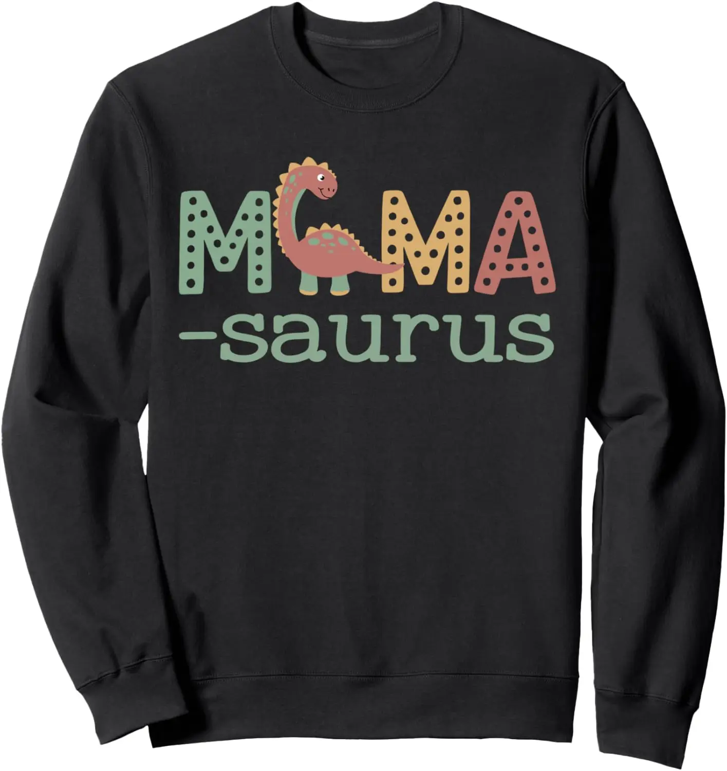 

Mamasaurus T Rex Dinosaur Mama Saurus Family Matching Retro Sweatshirt