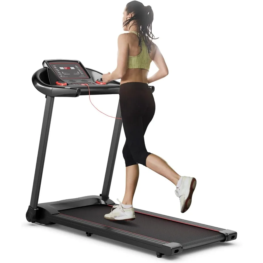 جهاز سير كهربائي محمول قابل للطي 2.25 حصان مع التحكم في التطبيق، 12 برنامجًا محددًا مسبقًا، سمّاعات بلوتوث، شاشة LED #1