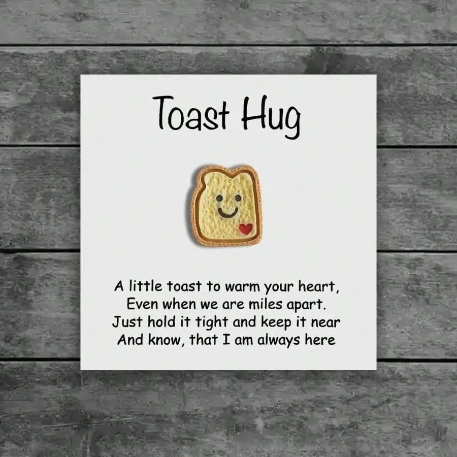 1/5/10/20/50/100pcs Mini Toast Pocket Hug: A Heartwarming Keepsake-A Gift To Remember You, A Gift Of Friendship, A Surprise Or E