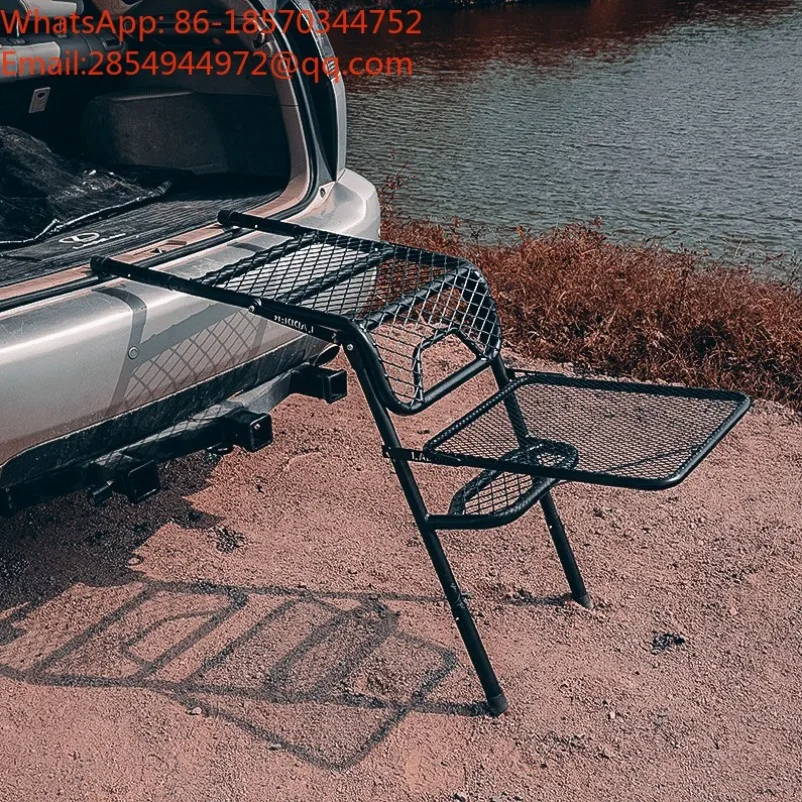 Outdoor Folding Ladder Tire Ladder Camping Table Multifunctional Dual-purpose Ladder