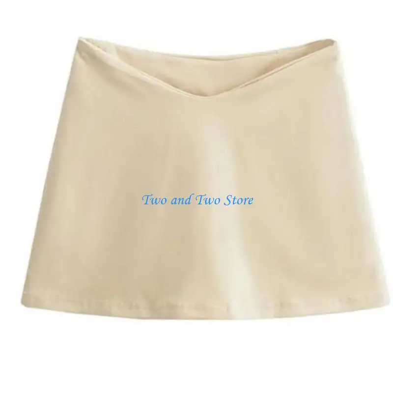 

HX6F Женская летняя короткая юбка Повседневная юбка-карандаш Модная мини-юбка с низкой V-образной талией Облегающая мини-юбка