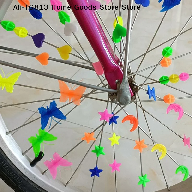

[TG813]Spoke Beads Bicycle Wheel Decoration Bicycle Spoke Clips Bicycle Round Clips