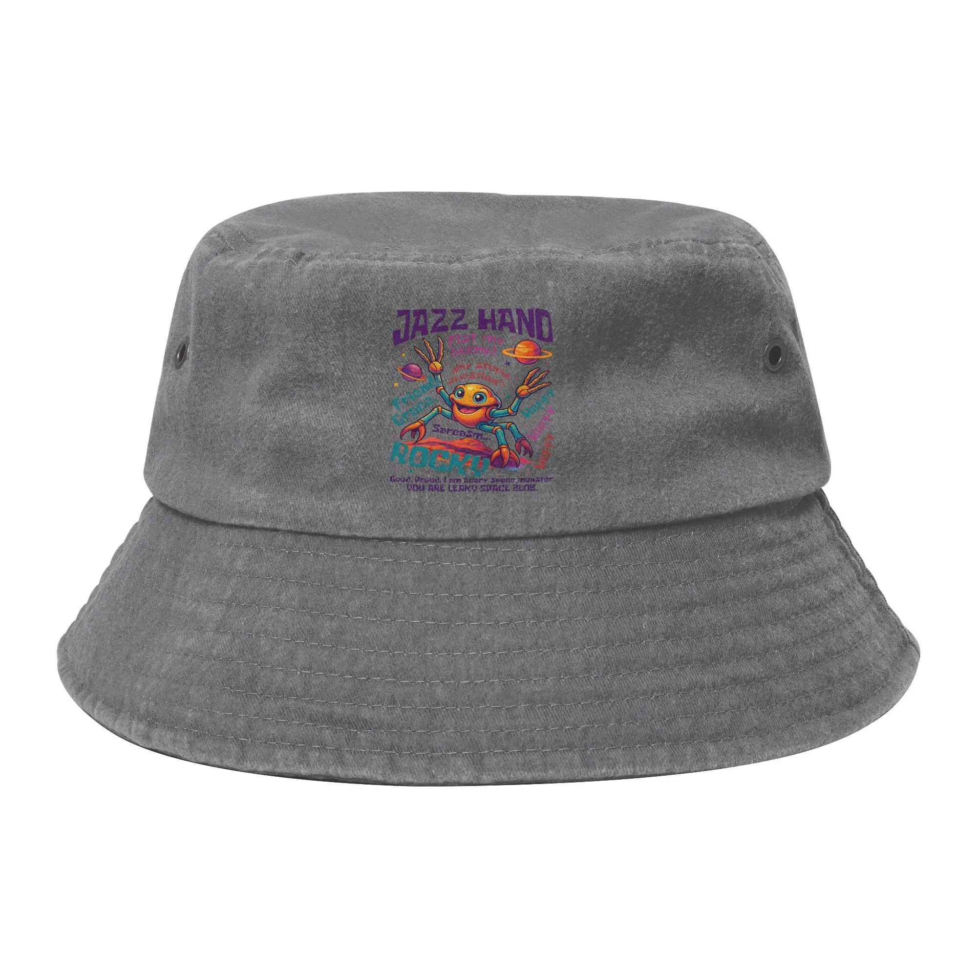 Teen Distressed Washed Bucket Hat Rocky Amaze Book lover Project Hail Mary Hot Summer Headwear Fishing Cap Session Hat Gift Idea