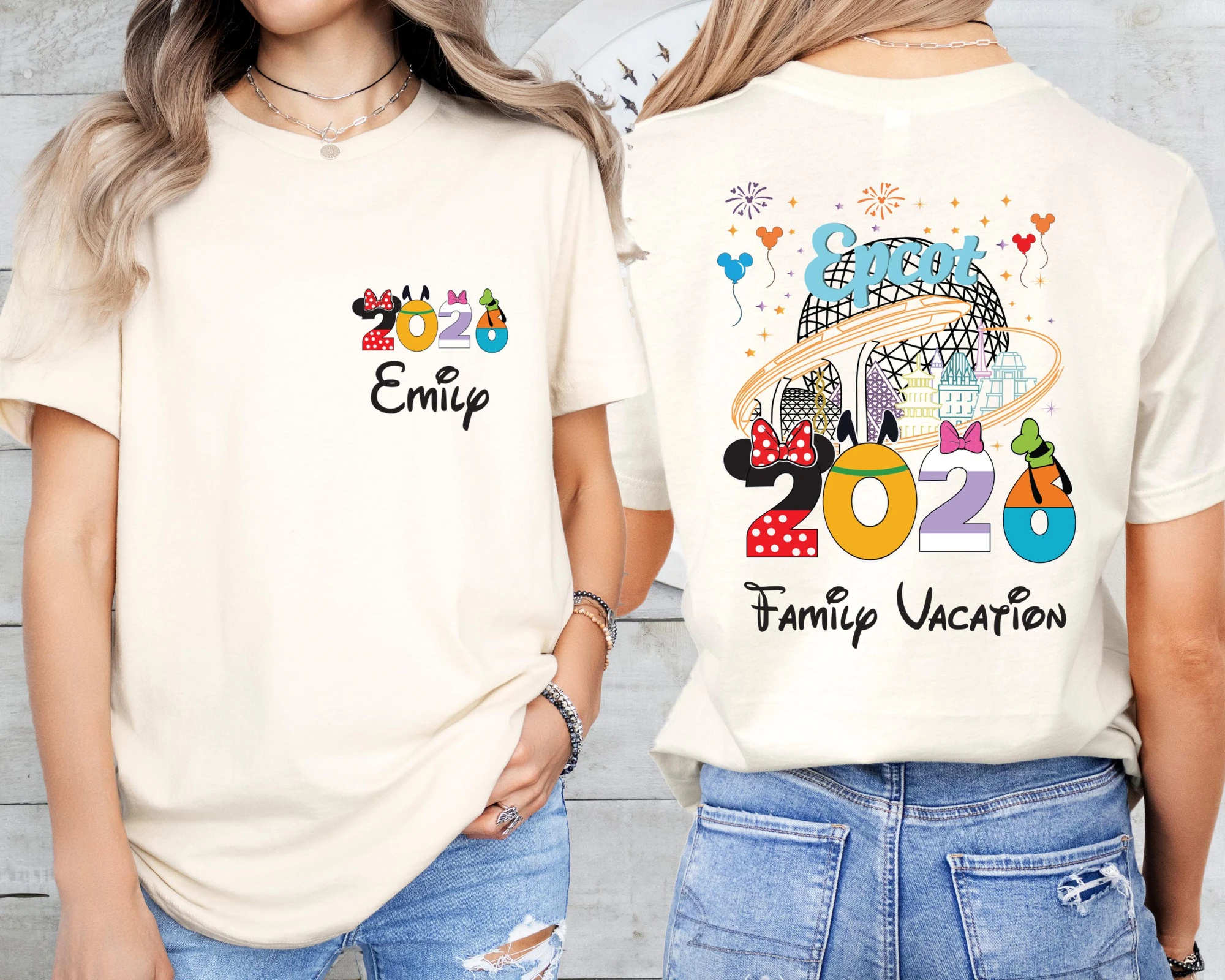 قمصان عائلة ديزني، تي شيرت رحلة عيد ميلاد الصبي ميكي لعام 2026، قميص قلعة ميني، تي شيرت Epokat، قميص عطلة عائلية