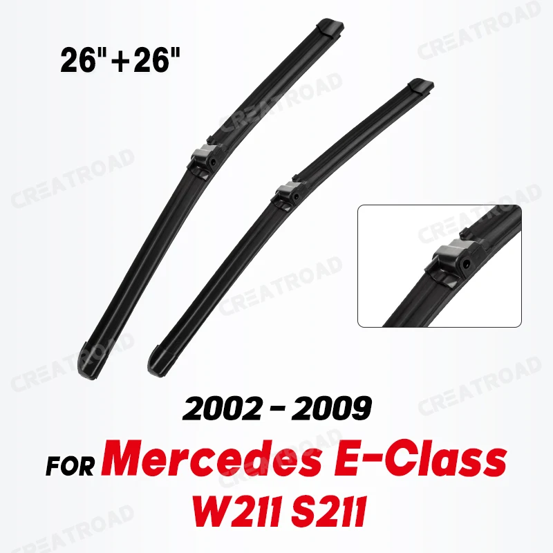 Wiper LHD Front Wiper Blades For Mercedes Benz E Class W211 S211 02 - 09 Windshield Windscreen Window Brush 26