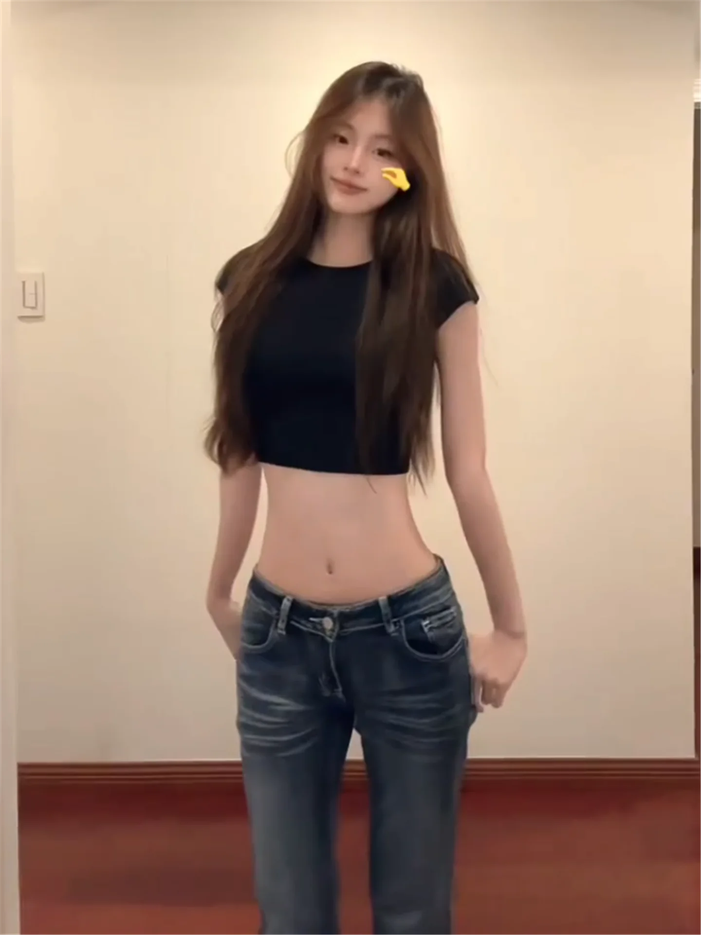 Retro American Flared Jeans Women's Slimming Long High Waist Jeans Spring Fashion Casual Cotton Denim Pants plus Size