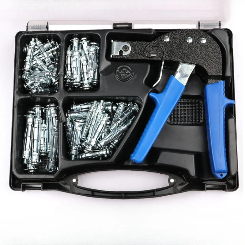 72pcs M4 M5 Gypsum Bolts Nut Drywall Expansion Screws Bolt Pipe Wall Ceiling Anchor Tube Pipe Fixing Hollow Plug with Plier