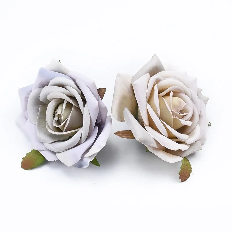 Rosas falsas para decoración del hogar, accesorios para la cabeza de boda, álbum de recortes, caja de dulces, flores artificiales, broche, guirnalda, 30 piezas