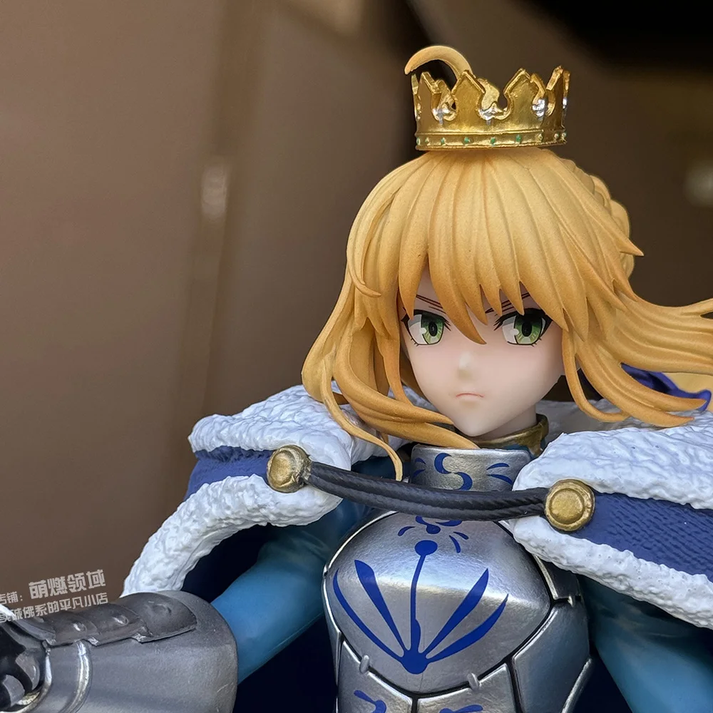 مصير صابر التريا 1:7 مقياس 28 سنتيمتر الشكل FGO المدرعة ملك الفرسان Excalibur تمثال نموذج تحصيل هدية