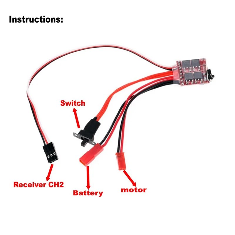 2.4G 3CH Remote Controller Kit Transmitter ESC Receiver Battery Set for WPL C14 C24 MN D90 MN99S RC Car Upgrade Parts