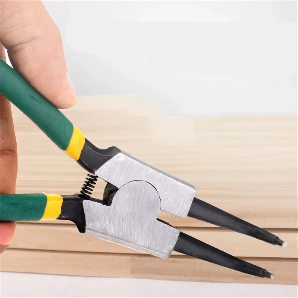 

4Pcs 4-in-1 Circlip Pliers Set with Storage Bag 7 Long Nose Bent Plier Inner Outer Retaining Snap Ring Remover Maintenance Tool