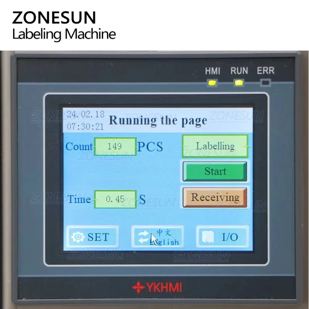 ZONESUN ZS-TB90 Semi Automatic Folding Carton Box Sealing Corner Labeling Machine Anti Tamper Adhesive Sticker Labeler