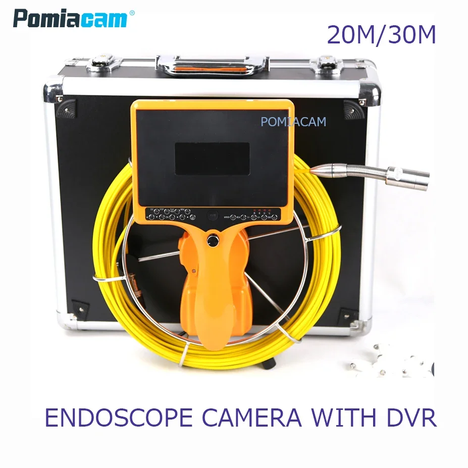 

Handheld Industrial Pipeline 20m 30m Endoscope 23mm 7DH Snake Video Camera 7" Sewer Drain Pipe Inspection 7DH