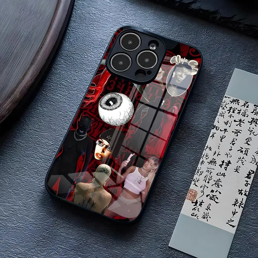 Singer Doja Cat Scarlet Phone Case For IPhone 13 Pro Max 14 Plus 12 Mini 11 15 X XR XS 8 7 Plus SE Tempered Glass Back Cover