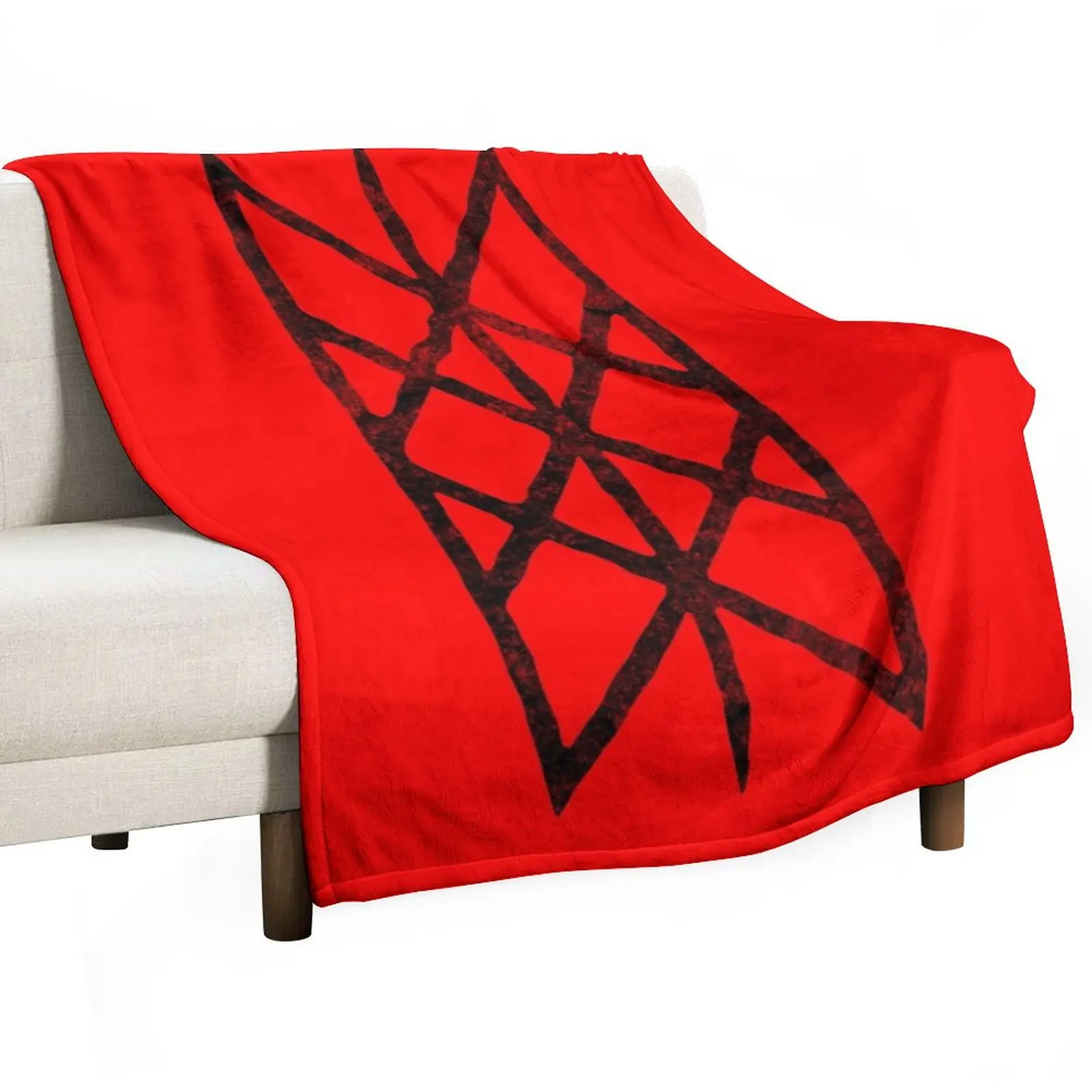 Web of Wyrd - Black Rune Throw Blanket Large warm winter Sofa Throw Bed Fashionable Blankets