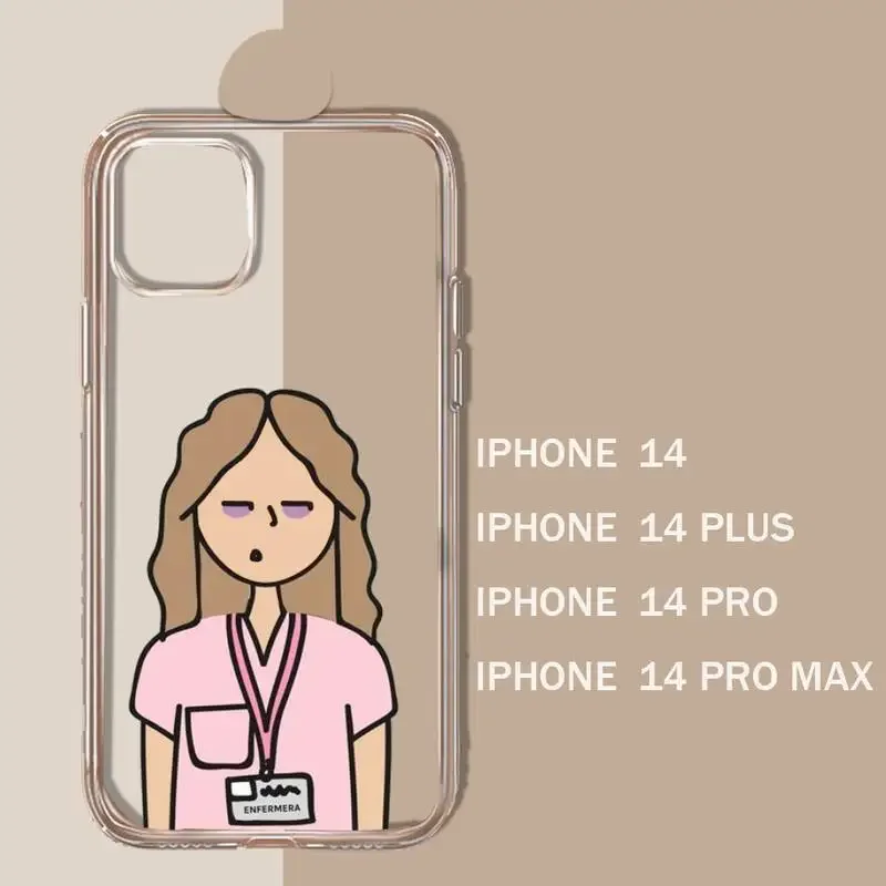 Doctor Nurse Medicine Medical Phone Case Transparent soft For iphone 11 13 12 14 15 pro max mini plus