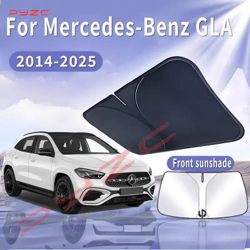 

Foldable Car Sun Visor For Mercedes-Benz GLA 2014~2025 Front Windshield Sunshade Heat Insulation Summer Cooling Auto Accessories