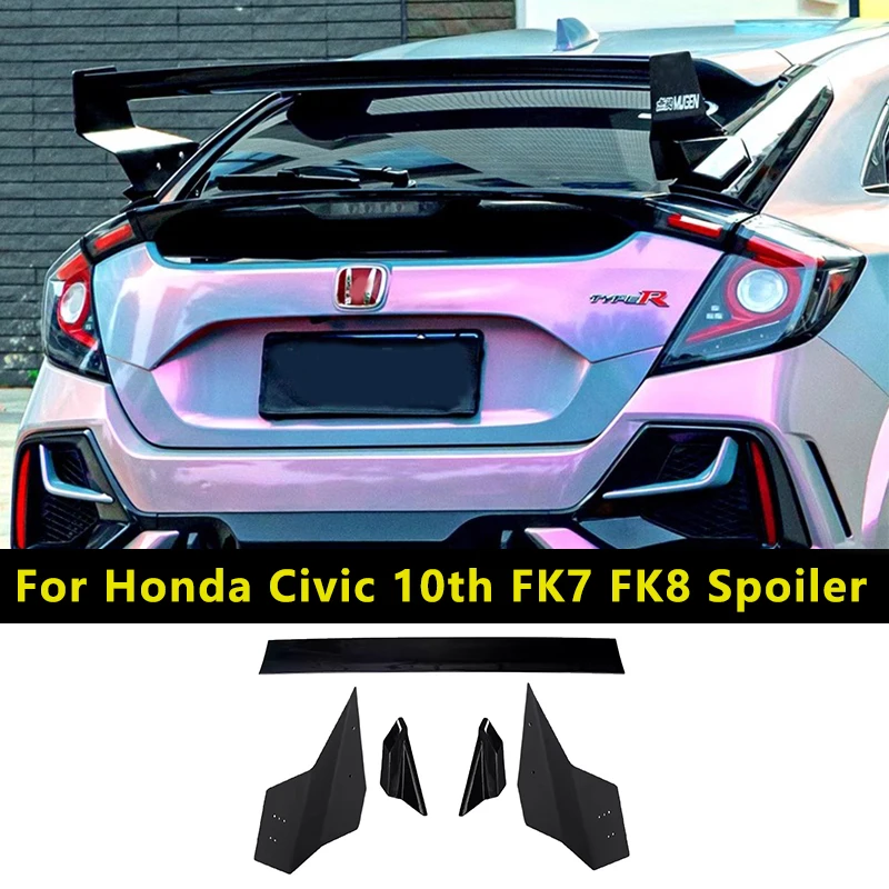 

Для хэтчбека FK7 Civic модифицированный Mugen1:1 FK4 SI десять поколений Civic задний спойлер Крышка багажника Аксессуары для тела