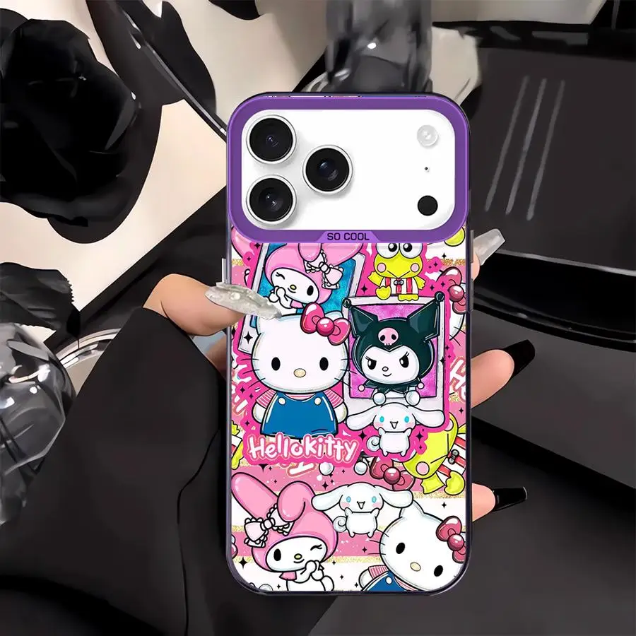 Melody Kuromi Sanrio Case for iPhone XR 13 17Air 11 14 16e 12 16 17 Pro Max XS 15 Plus Back Phone Cover 