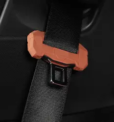 Car Silicone Safety Belt Buckle Covers Seat Belt Clip For Hyundai Tucson Solaris Santafe Kona Creta Sonata NEXO NX4 IX35 IX45