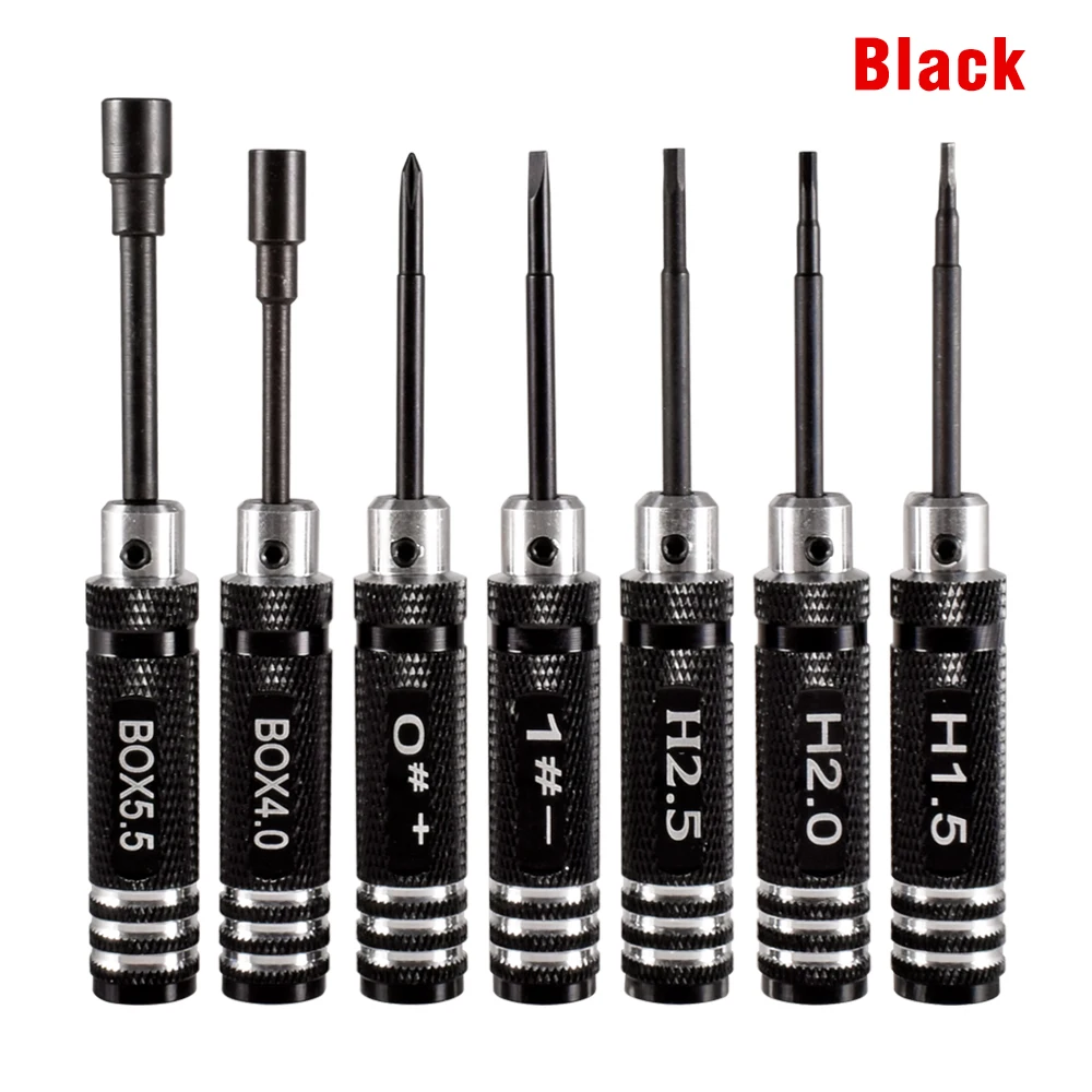 9IMOD RC Hex Driver Set 7pcs 1.5 2.0 2.5mm Hex Allen Screwdriver RC Repair Tools Kit Nut Phillips Wrench for RC Helicopter Car