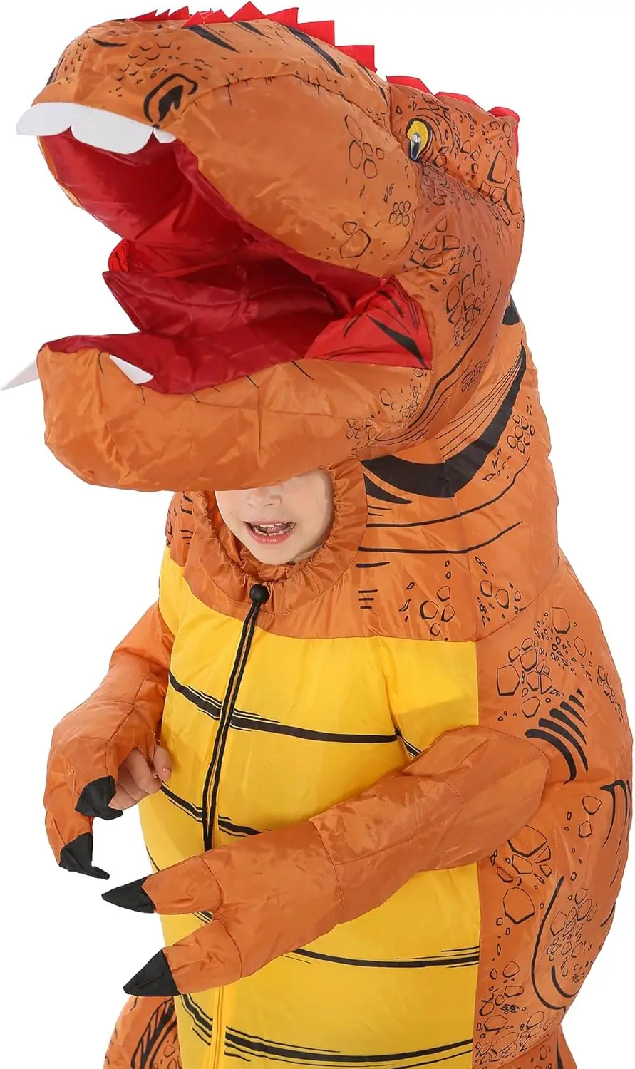 Opblaasbaar dinosauruskostuum kindermaat