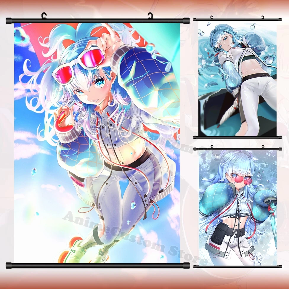 Game Anime Hololive VTube Kobo Kanaeru Cosplay Wall Scroll Roll Painting Poster Hanging Picture Poster Home Decor Art Gift