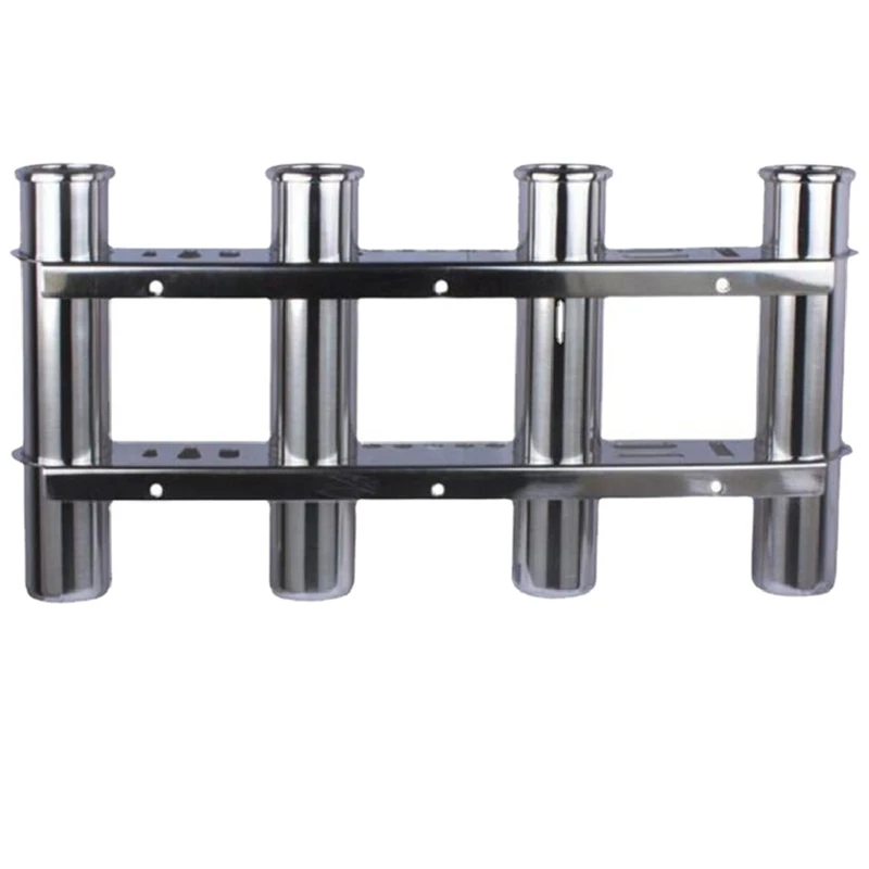 

NEW-2 Layer 4 Tube Fishing Rod Holder Fishing Rod Rack Holder Pole Tube Socket for Marine Fishing Yacht Accessories