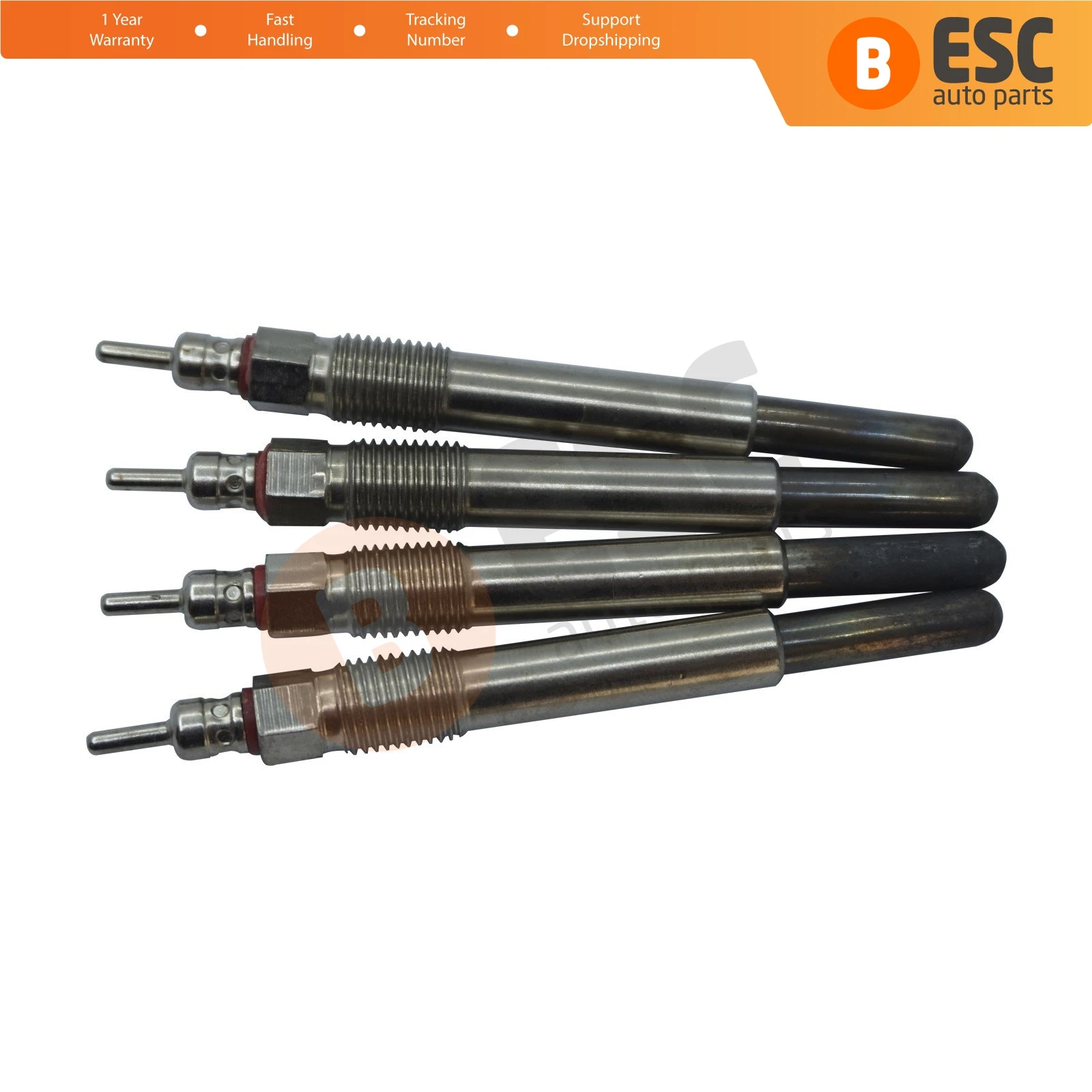 ESC Auto Parts EGP67-1 4 Pieces Heater Glow Plugs 24 Volt for Caterpillar 3304 3306 3T8706, 4N360 Fast Shipment Ship From Turkey