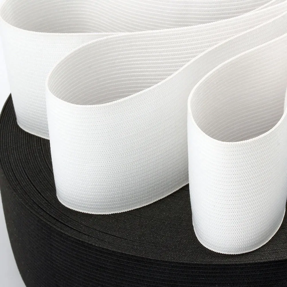 

1 Roll 30M 2Cm Flat Elastic Band For Sewing Clothing Accessories Stretchable Knitting Webbing Diy Underwear Sportswear White