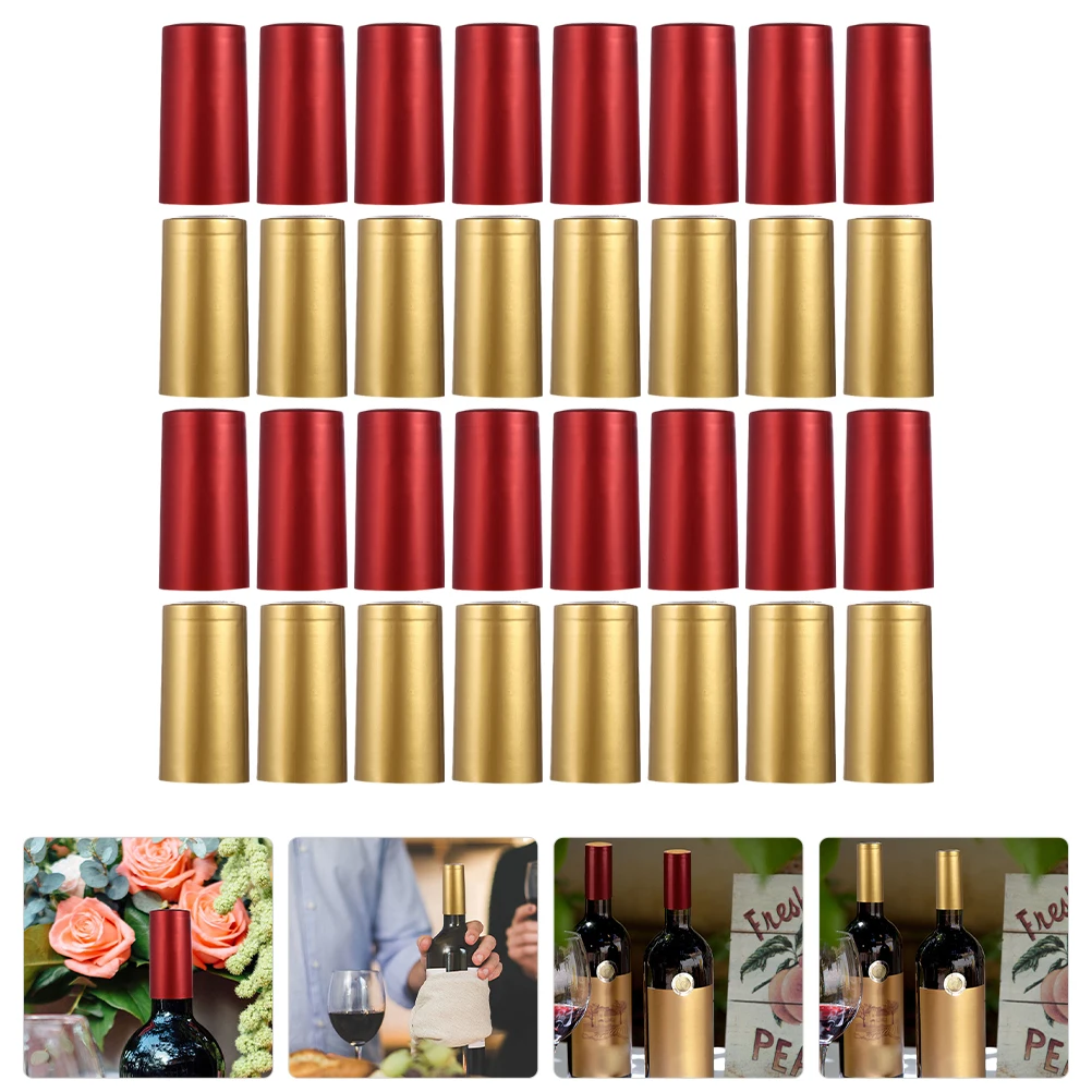 

200 pcs Bottle Shrink Caps Color Sealing Safe Practical Use Kitchen Bar Supplies
