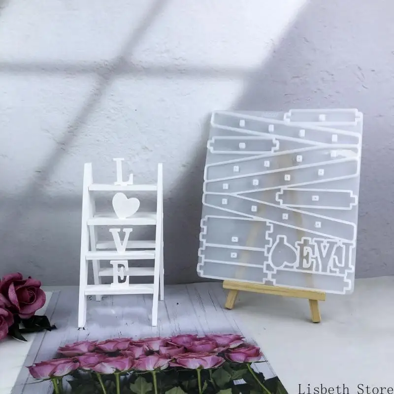

Artistic Ladder Silicone Mold Office Desk Decoration Molds Silicone Texture for Handmade Craft and Decorations