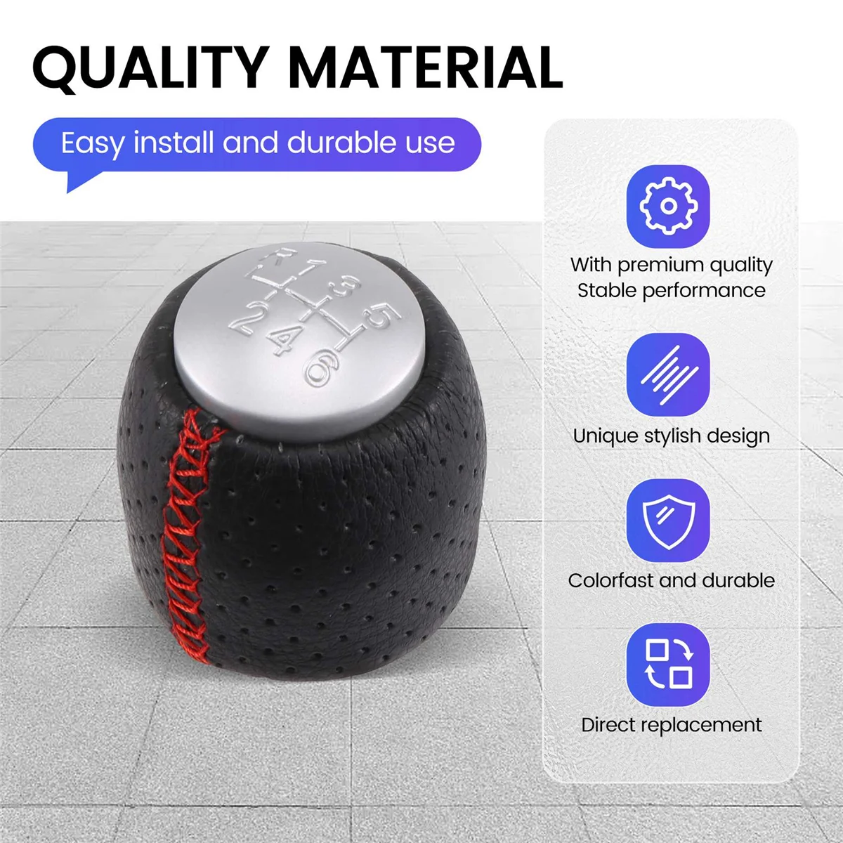 Manopla de mudança de marcha manual de 6 velocidades, alavanca de handebol para Alfa Romeo 159 Brera Spider 05-11JAS