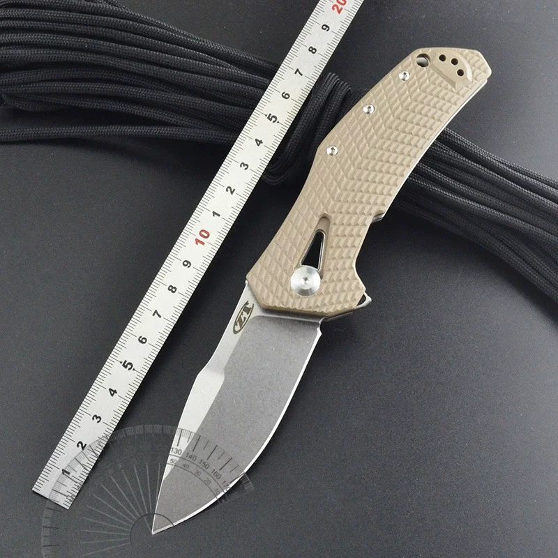 

Zt0308foldingd2steelg10handle ball bearing outdoor camping multi-functional knife
