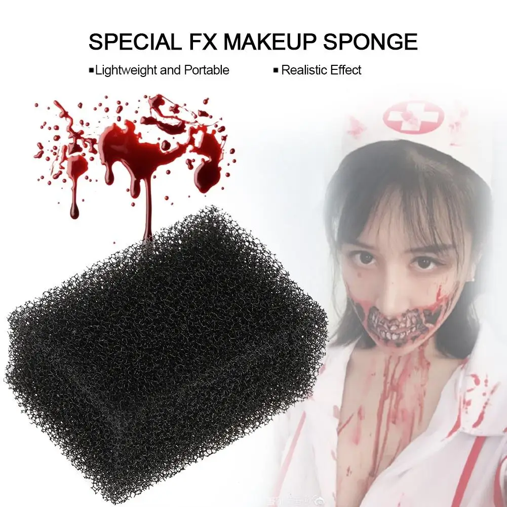 Halloween Maquiagem Esponja para Efeitos Especiais, Xmas Blood Scar e Stubble Wound Stitch, Cosplay Arte