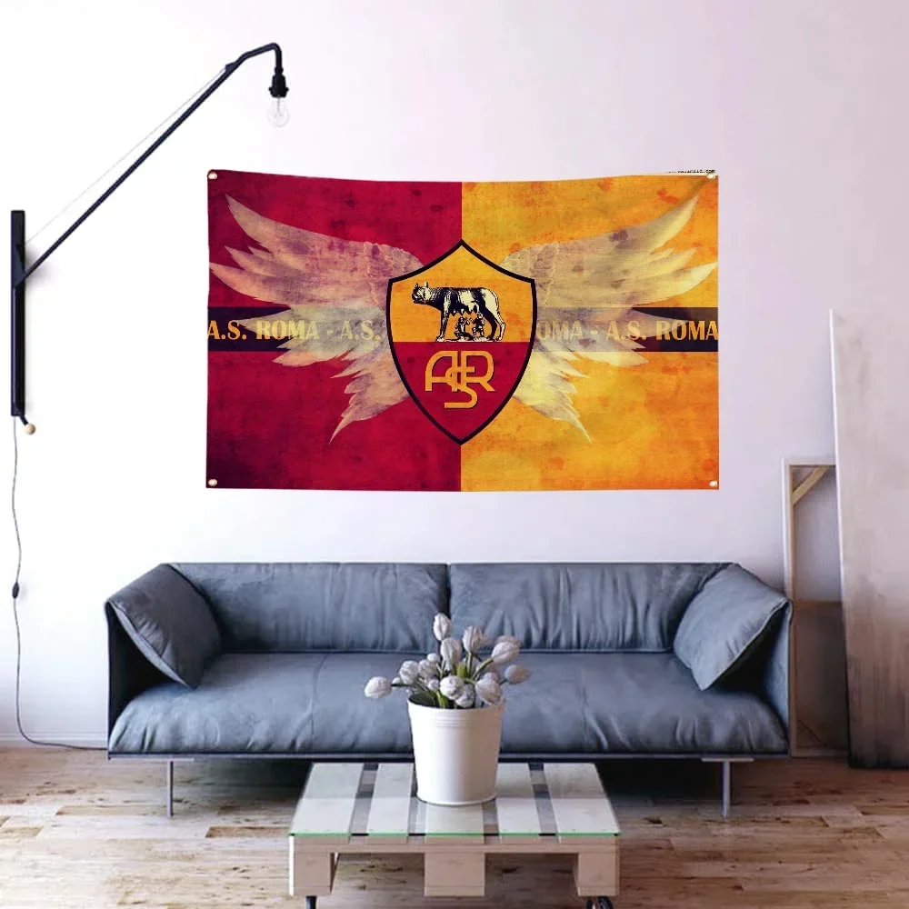 Custom Flag AS Roma Workshop Flags and Banners Home Decor Items Home & Garden Funny Flags for Rooms Outdoor Decorations Pride