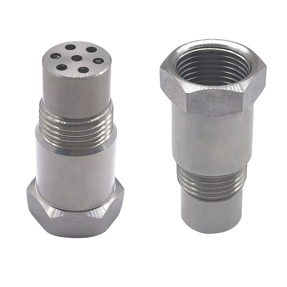 

2PCS M18X1.5 O2 Sensor Spacer Adapter for Check Engine Light CEL Mini Catalyst