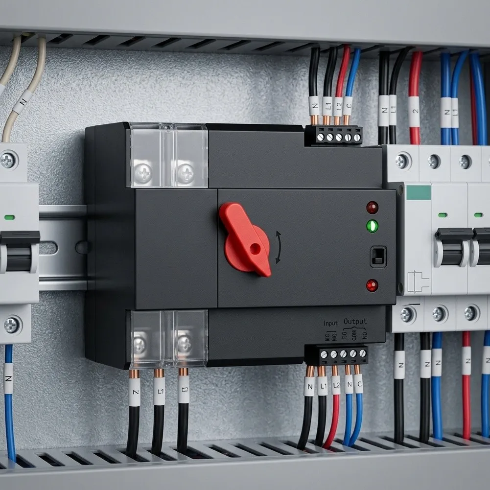 Photovoltaic Switch Automatic Transfer Switch Automatic Transfer Switch Manual Automatic Mode 50Hz 60Hz Compatible