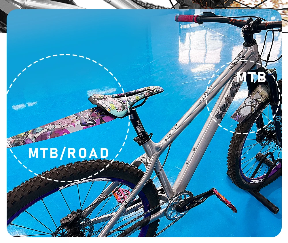 Fahrrad Kotflügel Vorne/Hinten Reifen Rad Universal Kotflügel Mtb Rennrad Flügel Schlamm Schutz Fahrrad Kotflügel Radfahren Zubehör – Detail 12