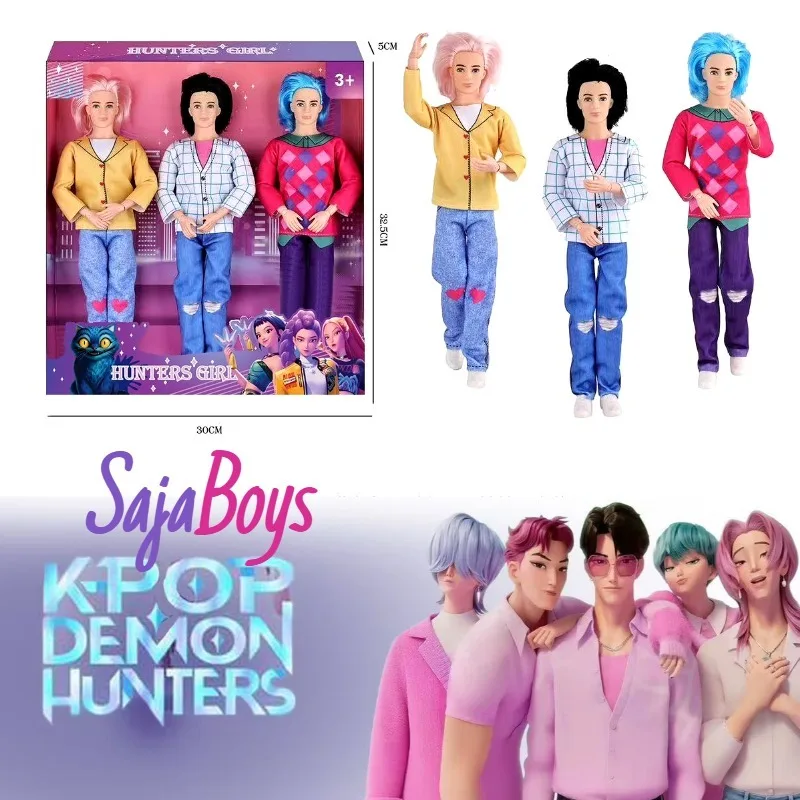 2025 جديد ألعاب الدمى Kpop شيطان الصيادين عمل الشكل لعبة Saja-الأولاد جميلة الأميرة طفلة الدمى البلاستيك لتقوم بها بنفسك لعبة للفتيات