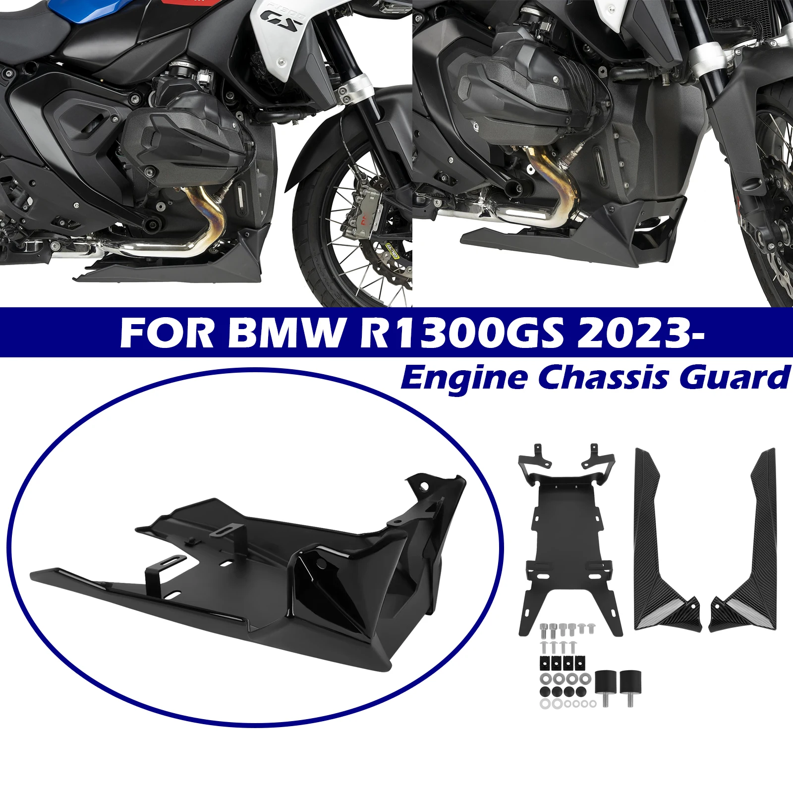 For BMW R1300GS R1300 GS R 1300 GS 2023 2024 2025 2026 Under Skid Plate Bottom Engine Chassis Protection Belly Pan Cover Guard