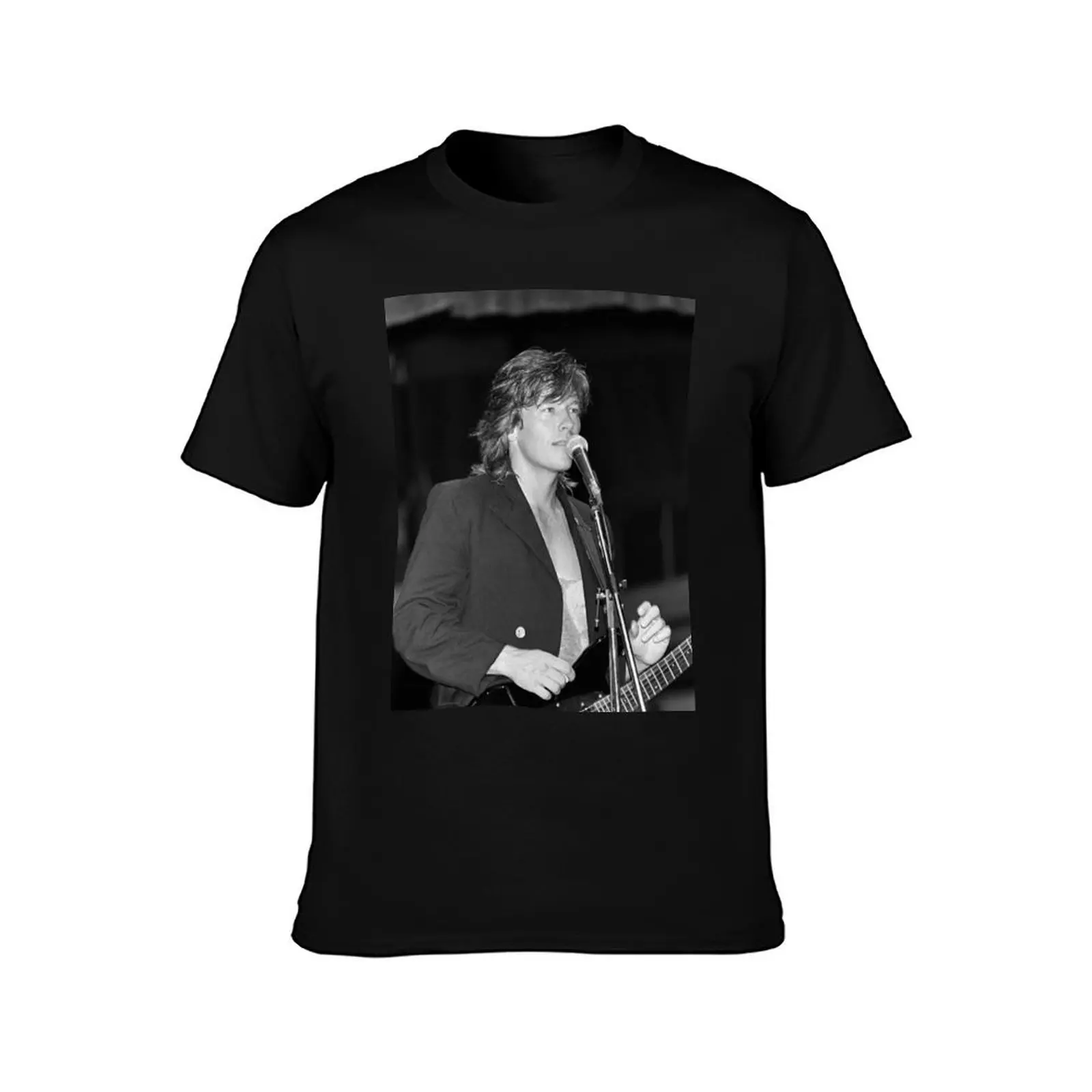 Jack Wagner BW Photograph T-Shirt sports fans quick-drying korean fashion mens t shirts pack