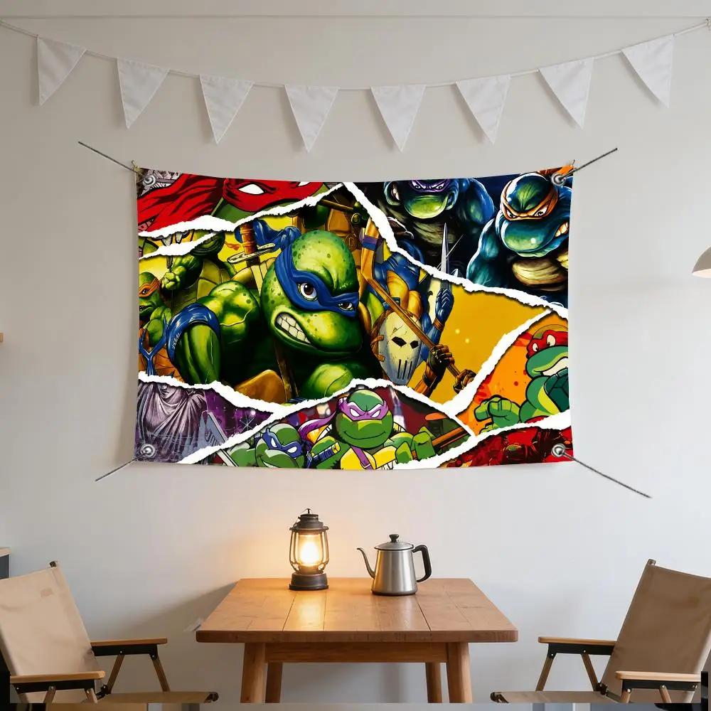 Teenage Mutant Ninja Turtles Flags Specialized for indoor and outdoor home decorations, outdoor camping, and bar parties